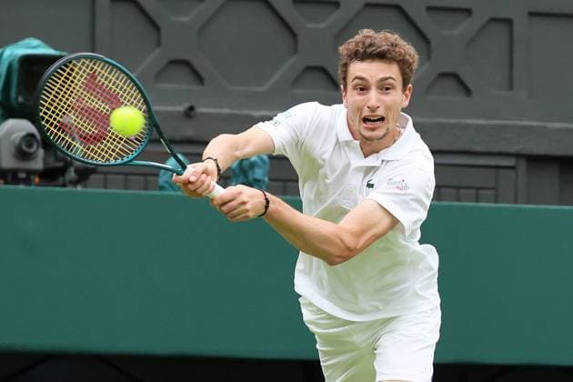 TENNIS - Wimbledon 2024 LONDON,ENGLAND,07.JUL.24 - TENNIS - ATP, Tennis Herren World Tour, Wimbledon, Grand Slam. Image shows Ugo Humbert (FRA).  GEPAxpictures xAlanxGrieves