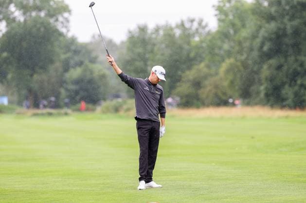 enttaeuschung bei Jeremy Paul (GER), auf dem Fairway, BMW International Open 2024, Golf, DP World Tour, Herren, Finale, 07.07.2024 Moosinning Bayern Deutschland
