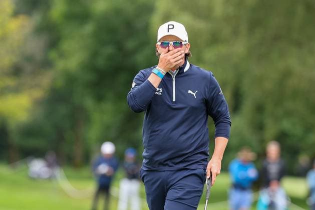 Ewen Ferguson (SCO) beim Putten, BMW International Open 2024, Golf, DP World Tour, Herren, Finale, 07.07.2024 Moosinning Bayern Deutschland