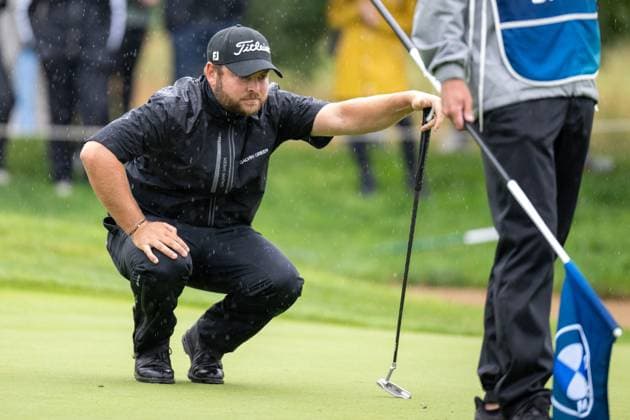 Jordan Smith auf dem Gruen, BMW International Open 2024, Golf, 07.07.2024 Muenchen Bayern Deutschland