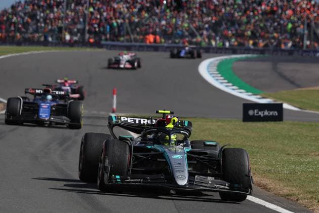 44 Lewis Hamilton (GBR, Mercedes-AMG Petronas F1 Team), F1 Grand Prix of Great Britain at Silverstone Circuit on July 7, 2024 in Silverstone, Great Britain. (Photo by HOCH ZWEI) Silverstone Great Britain