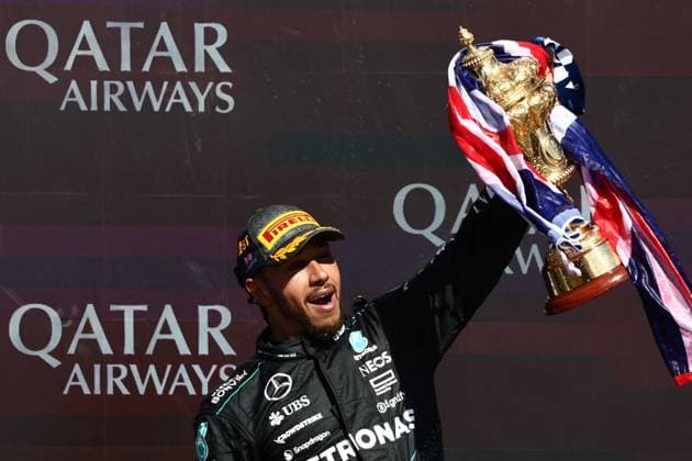 F1 British Grand Prix 2024 Lewis Hamilton of Mercedes after the Formula 1 British Grand Prix at Silverstone Circuit in Northampton, Great Britain on July 7, 2024. London United Kingdom  Copyright: xJakubxPorzyckix originalFilename:porzycki-f1britis240707_npnOj.jpg