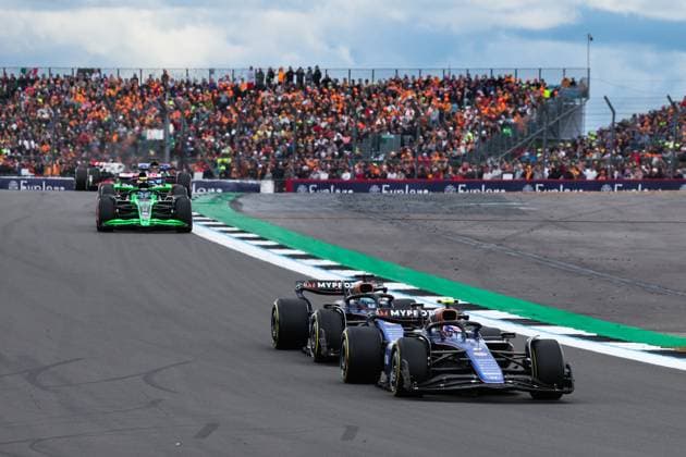 2 Logan Sargeant (USA, Williams Racing), 23 Alexander Albon (THA, Williams Racing), F1 Grand Prix of Great Britain at Silverstone Circuit on July 7, 2024 in Silverstone, Great Britain. (Photo by HOCH ZWEI) Silverstone Great Britain