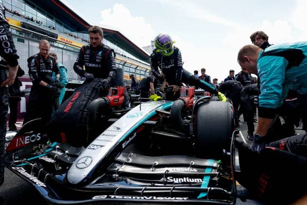 44 Lewis Hamilton (GBR, Mercedes-AMG Petronas F1 Team), F1 Grand Prix of Great Britain at Silverstone Circuit on July 7, 2024 in Silverstone, Great Britain. (Photo by HOCH ZWEI) Silverstone Great Britain