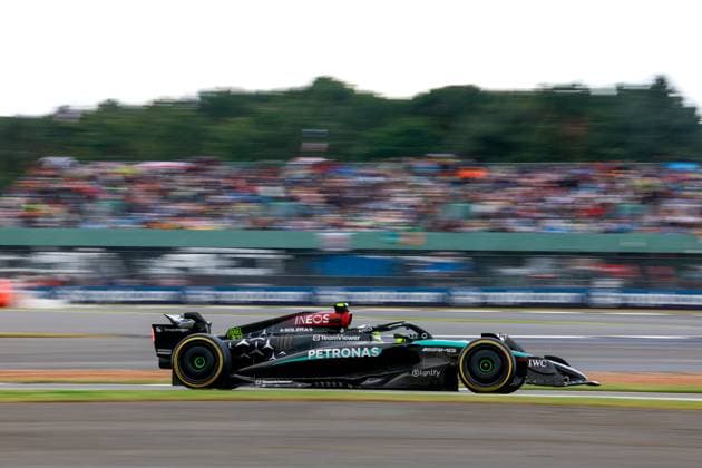 44 Lewis Hamilton (GBR, Mercedes-AMG Petronas F1 Team), F1 Grand Prix of Great Britain at Silverstone Circuit on July 7, 2024 in Silverstone, Great Britain. (Photo by HOCH ZWEI) Silverstone Great Britain