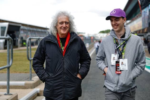 Sir Brian May, F1 Grand Prix of Great Britain at Silverstone Circuit on July 7, 2024 in Silverstone, Great Britain. (Photo by HOCH ZWEI) Silverstone Great Britain