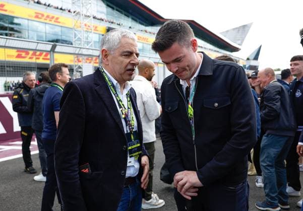 Rowan Atkinson, F1 Grand Prix of Great Britain at Silverstone Circuit on July 7, 2024 in Silverstone, Great Britain. (Photo by HOCH ZWEI) Silverstone Great Britain