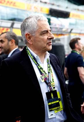 Rowan Atkinson, F1 Grand Prix of Great Britain at Silverstone Circuit on July 7, 2024 in Silverstone, Great Britain. (Photo by HOCH ZWEI) Silverstone Great Britain