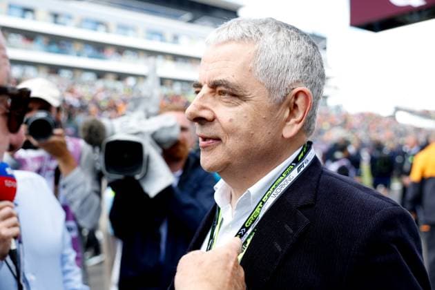 Rowan Atkinson, F1 Grand Prix of Great Britain at Silverstone Circuit on July 7, 2024 in Silverstone, Great Britain. (Photo by HOCH ZWEI) Silverstone Great Britain