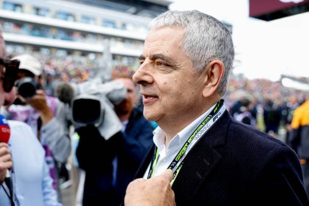 Rowan Atkinson, F1 Grand Prix of Great Britain at Silverstone Circuit on July 7, 2024 in Silverstone, Great Britain. (Photo by HOCH ZWEI) Silverstone Great Britain