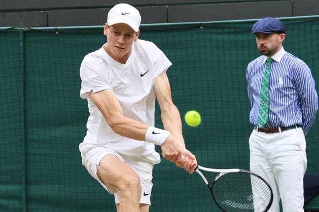 TENNIS - Wimbledon 2024 LONDON,ENGLAND,07.JUL.24 - TENNIS - ATP, Tennis Herren World Tour, Wimbledon, Grand Slam. Image shows Jannik Sinner (ITA).  GEPAxpictures xAlanxGrieves