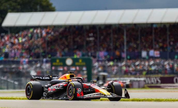 Formula One British Grand Prix Max Verstappen 1 (NED), HONDA Red Bull Racing RB20 during the Formula One Qatar Airways British Grand Prix at the Silverstone Circuit, Silverstone, England, United Kingdom on 7 July 2024 Editorial use only. All images are copyright Every Second Media Limited. No images may be reproduced without prior permission. Copyright: xIMAGO EveryxSecondxMediax ESM-1048-0048