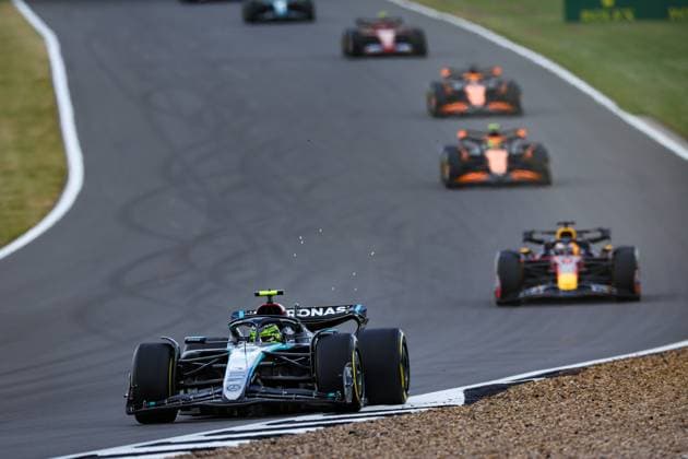 44 Lewis Hamilton (GBR, Mercedes-AMG Petronas F1 Team), F1 Grand Prix of Great Britain at Silverstone Circuit on July 7, 2024 in Silverstone, Great Britain. (Photo by HOCH ZWEI) Silverstone Great Britain