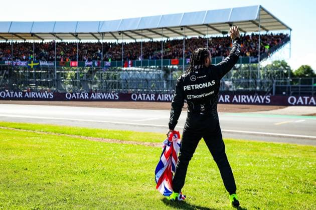 44 Lewis Hamilton (GBR, Mercedes-AMG Petronas F1 Team), F1 Grand Prix of Great Britain at Silverstone Circuit on July 7, 2024 in Silverstone, Great Britain. (Photo by HOCH ZWEI) Silverstone Great Britain