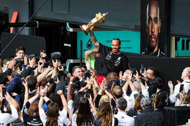 44 Lewis Hamilton (GBR, Mercedes-AMG Petronas F1 Team), F1 Grand Prix of Great Britain at Silverstone Circuit on July 7, 2024 in Silverstone, Great Britain. (Photo by HOCH ZWEI) Silverstone Great Britain