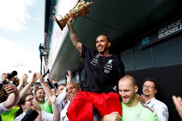 44 Lewis Hamilton (GBR, Mercedes-AMG Petronas F1 Team), F1 Grand Prix of Great Britain at Silverstone Circuit on July 7, 2024 in Silverstone, Great Britain. (Photo by HOCH ZWEI) Silverstone Great Britain