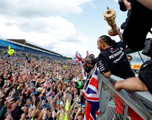 44 Lewis Hamilton (GBR, Mercedes-AMG Petronas F1 Team), F1 Grand Prix of Great Britain at Silverstone Circuit on July 7, 2024 in Silverstone, Great Britain. (Photo by HOCH ZWEI) Silverstone Great Britain