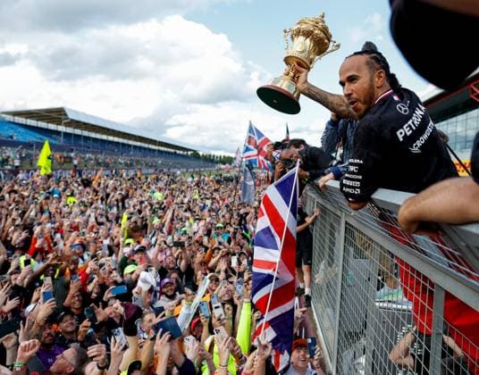 44 Lewis Hamilton (GBR, Mercedes-AMG Petronas F1 Team), F1 Grand Prix of Great Britain at Silverstone Circuit on July 7, 2024 in Silverstone, Great Britain. (Photo by HOCH ZWEI) Silverstone Great Britain