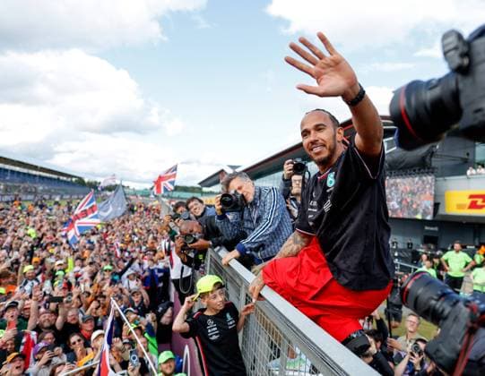 Sport Bilder des Tages 44 Lewis Hamilton (GBR, Mercedes-AMG Petronas F1 Team), F1 Grand Prix of Great Britain at Silverstone Circuit on July 7, 2024 in Silverstone, Great Britain. (Photo by HOCH ZWEI) Silverstone Great Britain