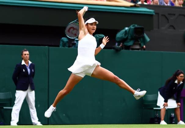 Emma Raducanu during her fourth round match Wimbledon Tennis Championships, Day 7, The All England Lawn Tennis and Croquet Club, London, UK - 07 Jul 2024  Copyright: xJamesxMarsh Shutterstockx 14575060ey
