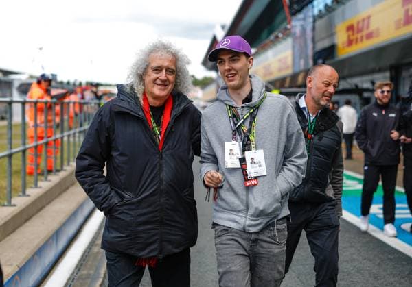 Sir Brian May, F1 Grand Prix of Great Britain at Silverstone Circuit on July 7, 2024 in Silverstone, Great Britain. (Photo by HOCH ZWEI) Silverstone Great Britain