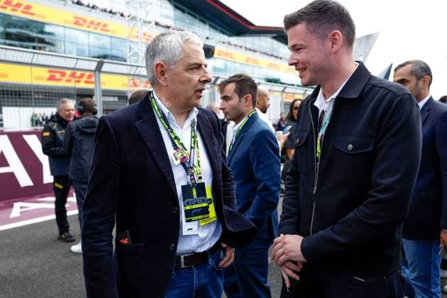 Rowan Atkinson, F1 Grand Prix of Great Britain at Silverstone Circuit on July 7, 2024 in Silverstone, Great Britain. (Photo by HOCH ZWEI) Silverstone Great Britain