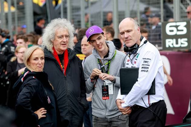 Sir Brian May, F1 Grand Prix of Great Britain at Silverstone Circuit on July 7, 2024 in Silverstone, Great Britain. (Photo by HOCH ZWEI) Silverstone Great Britain