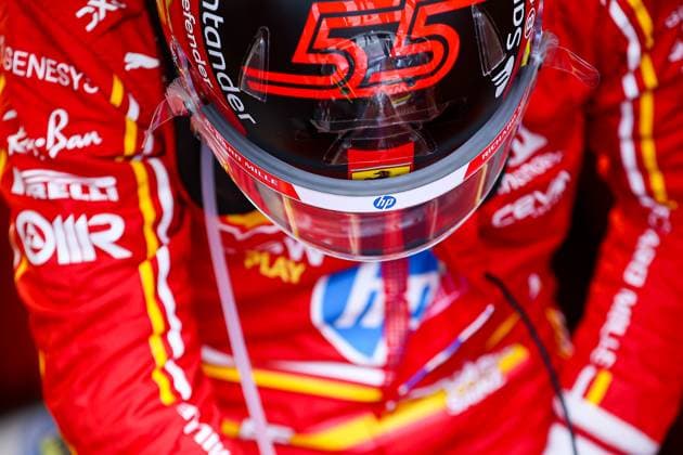 Sport Bilder des Tages 55 Carlos Sainz (ESP, Scuderia Ferrari HP), F1 Grand Prix of Great Britain at Silverstone Circuit on July 7, 2024 in Silverstone, Great Britain. (Photo by HOCH ZWEI) Silverstone Great Britain
