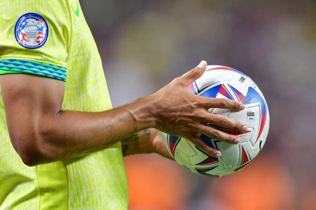 RECORD DATE NOT STATED Copa America USA 2024 Uruguay vs Brazil - Quarter-final Official Ball Puma during the CONMEBOL Copa America 2024 Quarter-final match between Uruguay and Brazil, at Allegiant Stadium, on July 06, 2024 in Las Vegas, Nevada, United States. LAS VEGAS NEVADA UNITED STATES  Copyright: xIsaacxOrtizx 20240706214030_CA_QF_2024_URU_BRA_BALL221