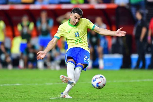 RECORD DATE NOT STATED Copa America USA 2024 Uruguay (4p) 0-0 (2p) Brazil - Quarter-final Gabriel Martinelli of Brazil during the CONMEBOL Copa America 2024 Quarter-final match between Uruguay and Brazil, at Allegiant Stadium, on July 06, 2024 in Las Vegas, Nevada, United States. LAS VEGAS NEVADA UNITED STATES  Copyright: xIsaacxOrtizx 20240706220945_CA_QF_2024_URU_BRA_MARTINELLI274
