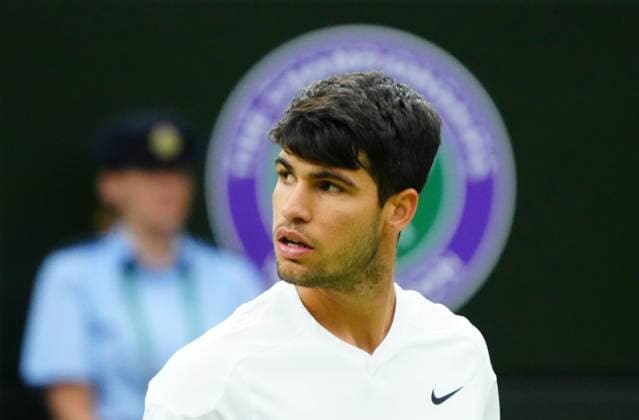Carlos Alcaraz Wimbledon Tennis Championships, Day 7, The All England Lawn Tennis and Croquet Club, London, UK - 07 Jul 2024  Copyright: xJavierxGarcia Shutterstockx 14575058ig
