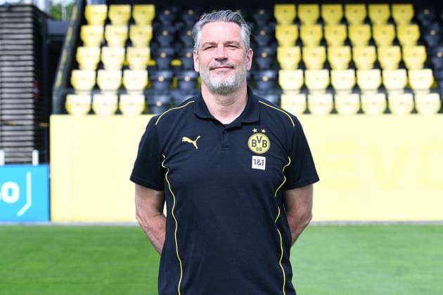 Borussia Dortmund II; 3.Liga, Porträttermin 2024 2025 Torwarttrainer Thomas Feldhoff; Borussia Dortmund II; 3. Liga, Porträttermin 2024 2025