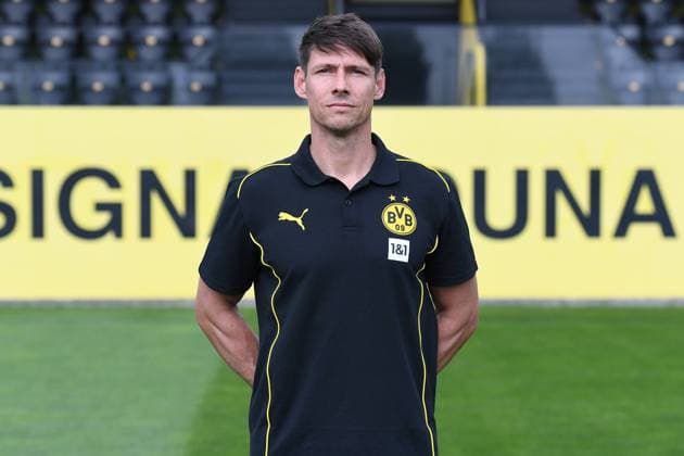 Borussia Dortmund II; 3.Liga, Porträttermin 2024 2025 Athletiktrainer Benjamin Schüßler; Borussia Dortmund II; 3. Liga, Porträttermin 2024 2025