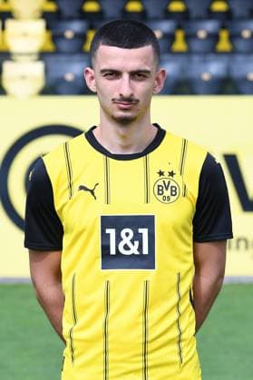 Borussia Dortmund II; 3.Liga, Porträttermin 2024 2025 Baran Mogultay; Borussia Dortmund II; 3. Liga, Porträttermin 2024 2025