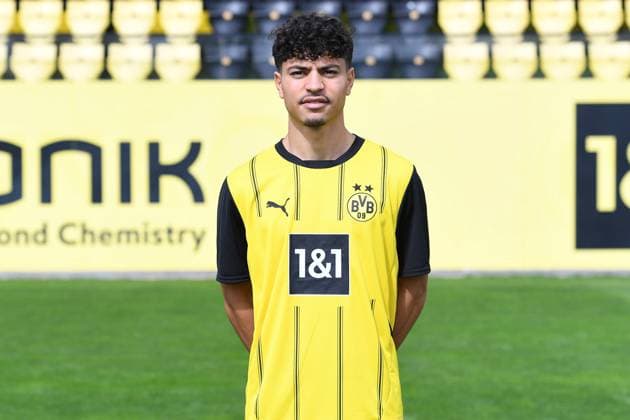 Borussia Dortmund II; 3.Liga, Porträttermin 2024 2025 Ayman Azhil; Borussia Dortmund II; 3. Liga, Porträttermin 2024 2025