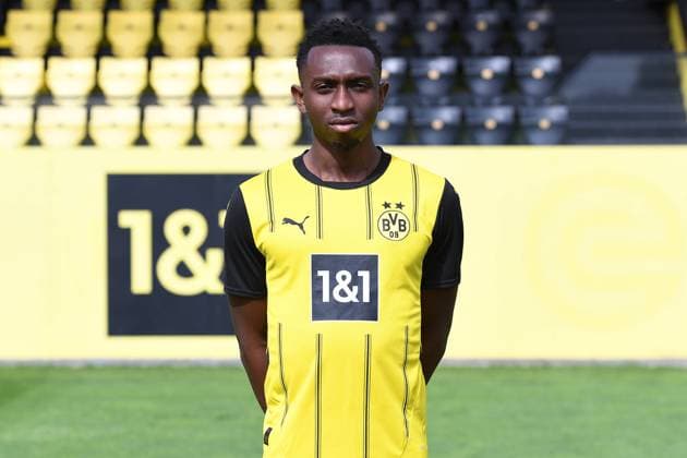 Borussia Dortmund II; 3.Liga, Porträttermin 2024 2025 Moses Otuali; Borussia Dortmund II; 3. Liga, Porträttermin 2024 2025