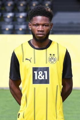 Borussia Dortmund II; 3.Liga, Porträttermin 2024 2025 Rodney Elongo-Yombo; Borussia Dortmund II; 3. Liga, Porträttermin 2024 2025