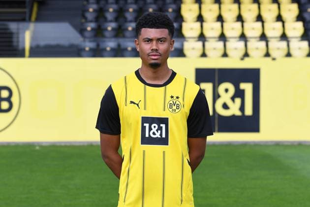 Borussia Dortmund II; 3.Liga, Porträttermin 2024 2025 Jayden Braaf; Borussia Dortmund II; 3. Liga, Porträttermin 2024 2025