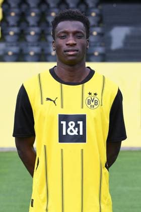 Borussia Dortmund II; 3.Liga, Porträttermin 2024 2025 Abdoulaye Kamara; Borussia Dortmund II; 3. Liga, Porträttermin 2024 2025