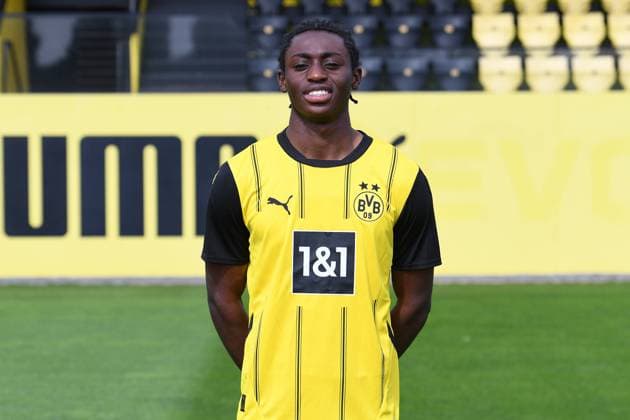 Borussia Dortmund II; 3.Liga, Porträttermin 2024 2025 Prince Aning; Borussia Dortmund II; 3. Liga, Porträttermin 2024 2025