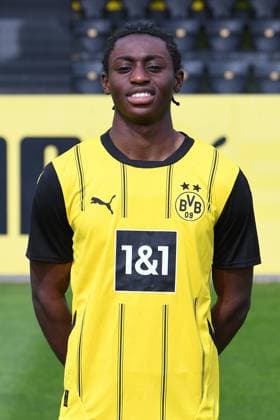 Borussia Dortmund II; 3.Liga, Porträttermin 2024 2025 Prince Aning; Borussia Dortmund II; 3. Liga, Porträttermin 2024 2025