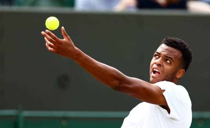 Giovanni Mpetshi Perricard of France. Wimbledon Tennis Championships, Day 8, The All England Lawn Tennis and Croquet Club, London, UK - 08 Jul 2024  Copyright: xJamesxMarsh Shutterstockx 14575857q