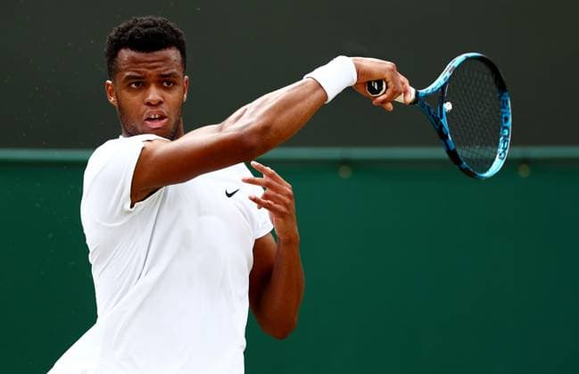 Giovanni Mpetshi Perricard of France. Wimbledon Tennis Championships, Day 8, The All England Lawn Tennis and Croquet Club, London, UK - 08 Jul 2024  Copyright: xJamesxMarsh Shutterstockx 14575857i