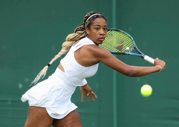 Tyra Caterina Grant (USA), Maedchen Einzel GS Tennis - Wimbledon 2024 - Grand Slam ITF ATP, Tennis Herren WTA, Tennis Damen - AELTC - London - - Great Britain - 8 July 2024. Copyright: xJuergenxHasenkopfx