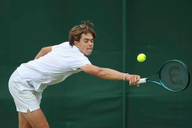 Tom Sickenberger (GER), Jungen Einzel GS Tennis - Wimbledon 2024 - Grand Slam ITF ATP, Tennis Herren WTA, Tennis Damen - AELTC - London - - Great Britain - 8 July 2024. Copyright: xJuergenxHasenkopfx