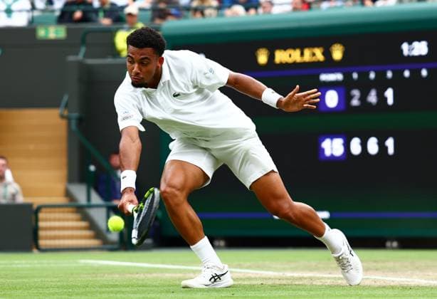 Arthur Fils of France Wimbledon Tennis Championships, Day 8, The All England Lawn Tennis and Croquet Club, London, UK - 08 Jul 2024  Copyright: xJamesxMarsh Shutterstockx 14575857bk