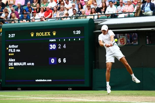 Alex de Minaur of Australia Wimbledon Tennis Championships, Day 8, The All England Lawn Tennis and Croquet Club, London, UK - 08 Jul 2024  Copyright: xJamesxMarsh Shutterstockx 14575857bm