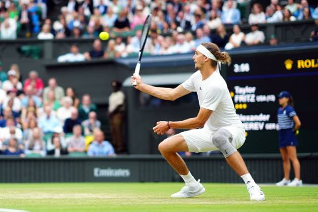 Alexander Zverev during his fourth round match Wimbledon Tennis Championships, Day 8, The All England Lawn Tennis and Croquet Club, London, UK - 08 Jul 2024  Copyright: xJavierxGarcia Shutterstockx 14575856as