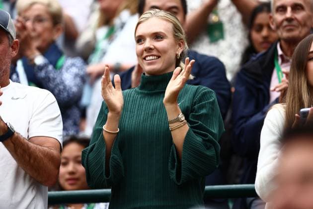 Katie Boulter of Great Britain watches Alex de Minaur Wimbledon Tennis Championships, Day 8, The All England Lawn Tennis and Croquet Club, London, UK - 08 Jul 2024  Copyright: xJamesxMarsh Shutterstockx 14575857cr