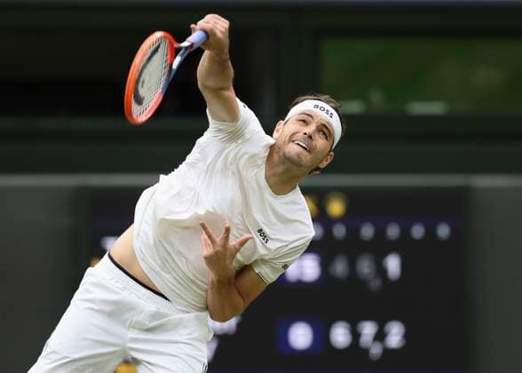 Taylor Fritz Tennis - Wimbledon 2024 - Grand Slam ITF ATP, Tennis Herren WTA, Tennis Damen - AELTC - London - - Great Britain - 8 July 2024. Copyright: xJuergenxHasenkopfx